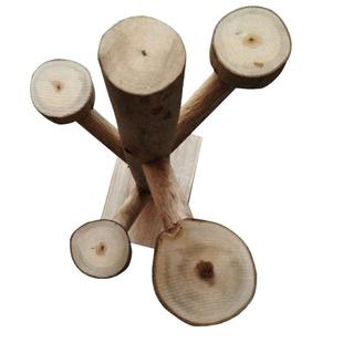 桉树枝跳台宠物 蜜袋鼯攀爬玩具密袋鼠小飞鼠用品豪华桉树桩DIY