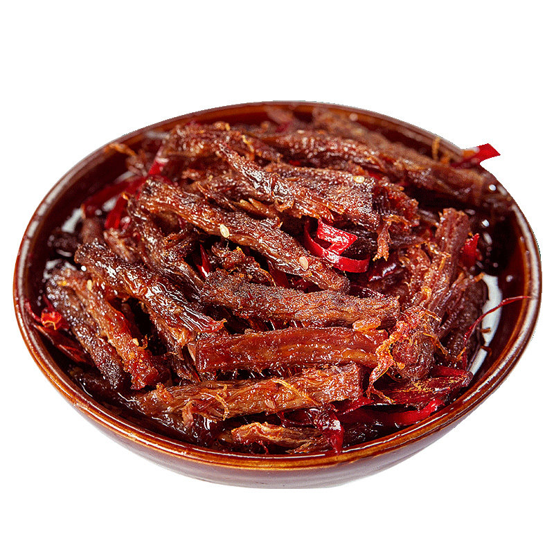 麻辣冷吃牛肉干即食卤味熟食四川特产香辣五香牛肉条休闲零食小吃
