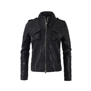 皮匠门 店铺产品升级断码清货 绵羊皮衣女夹克LF1032B