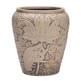 粗陶花盆2021新款陶瓷多肉陶盆大号盆栽盆吊兰绿萝君子兰陶土陶罐