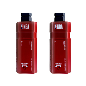 NBA男士运动沐浴露官方正品400ml*2球队专属香氛留香清爽冲凉液