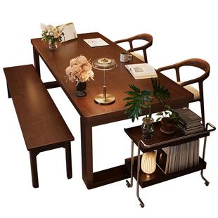 三梦大长书桌全实木去客厅化电脑桌大板桌子工作台家用学习办公桌