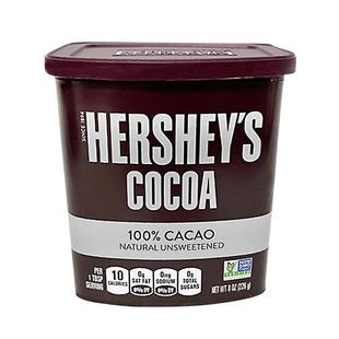 好时纯可可粉冲饮巧克力酱蛋糕咖啡奶茶碱化烘焙用原材料进口226g