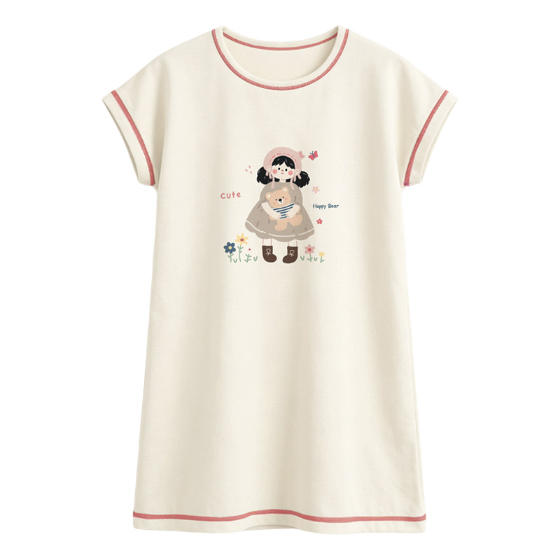 儿童睡裙女童无袖坎肩薄款莱赛尔