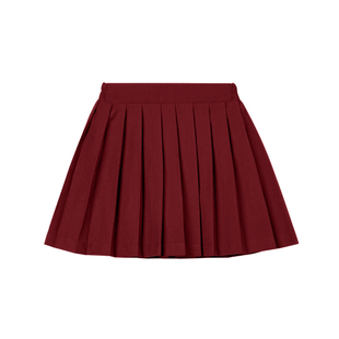 VIVICATHY2025夏美式纯色百褶裙女防走光裙裤学院风辣妹超短半裙