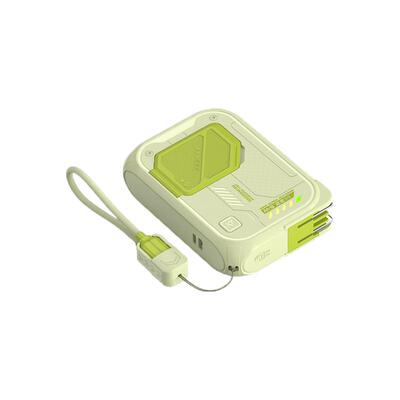 3C认证自带AC插头磁吸无线充电宝五合一快充大容量便携移动电源通用适用华为小米苹果OPPOvivo可带上飞机携带