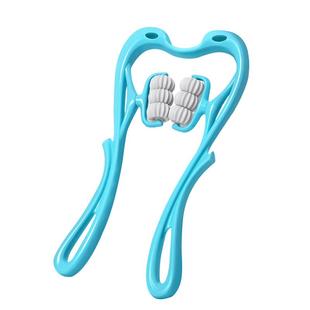 颈椎按摩器手动夹脖子颈腰背部揉捏手持式家用经络滚轮肩颈按摩棒