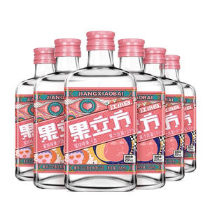 江小白果立方水蜜桃味果酒23度168ml*6瓶微醺果酒低度酒晚安酒