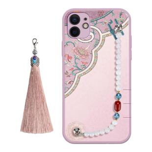 适用于苹果iphone16promax手机壳15女14典雅plus流苏挂绳13珠链12宫廷古风硅胶散热防摔全包镜头小众xs保护套