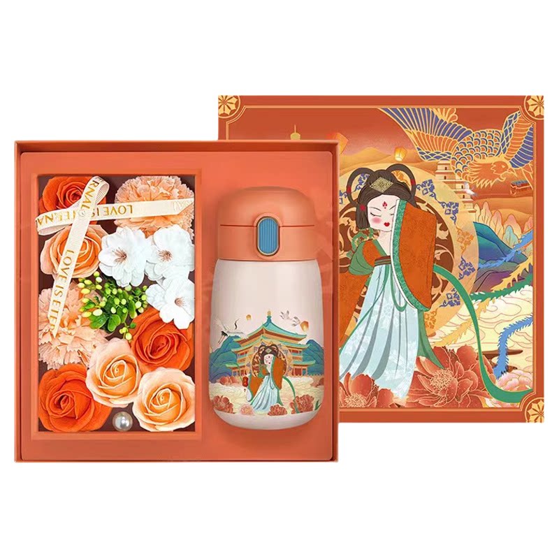 长安古韵仕女风国潮316保温杯