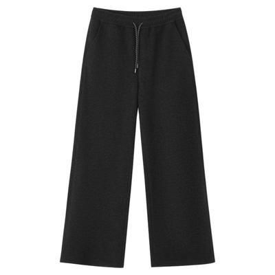 暖汐双层羊毛针织显瘦阔腿裤