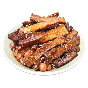 乐山沙湾太平豆腐干麻辣五香味100g四川特产纯手工豌豆粒脆小包装