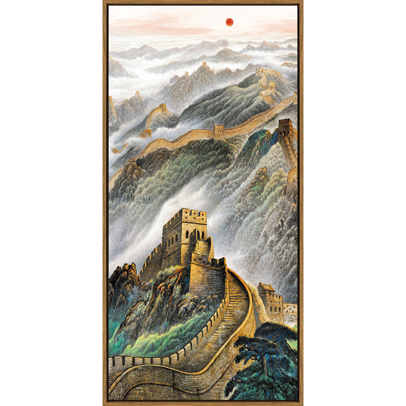 入户玄关新中式风靠山单幅装饰画