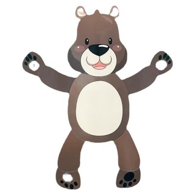 小熊肢体拆解图身体分解图