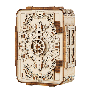 木质手工DIY制作拼装玩具明星大侦探密码盒结构模型创意组装礼物