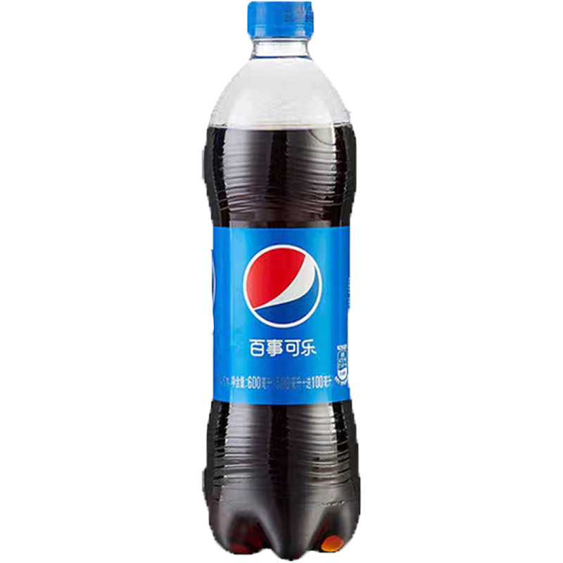 百事可乐600ml24瓶整箱碳酸饮料汽水可乐七喜美年达居家聚会