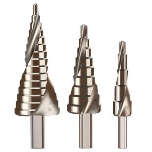 科麦斯宝塔钻头金属不锈钢锥形万能阶梯钻头多功能扩孔开孔器打孔