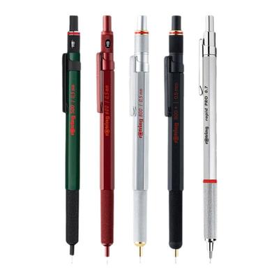 德国rotring红环600自动铅笔800全金属0.5mm专业绘图制图素描设计活动铅笔0.7mm进口低重心学生用2.0mm自动笔