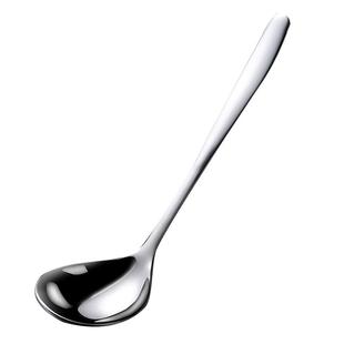 不锈钢汤勺304食品级家用盛汤大号韩式网红加深喝汤勺子长柄汤匙