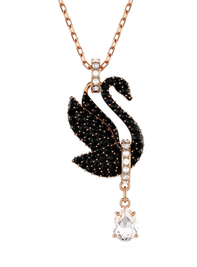 施华洛世奇黑天鹅项链