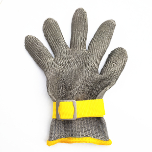 五指剁肉裁剪床电锯骨机专用防护刀割伤不锈钢铁丝网金属刚的手套