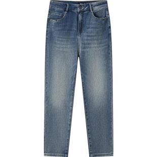 森柔牛仔|森马牛仔裤男经典复古小脚裤显瘦显高长裤秋季裤子百搭