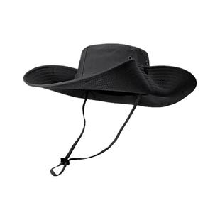 牛仔登山帽男女可折叠大帽檐防晒防紫外线钓鱼遮阳护颈三件套KS型