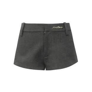 ARTE PURA灰色迷你短裤原创设计简约通勤百搭裤子高级感穿搭新款