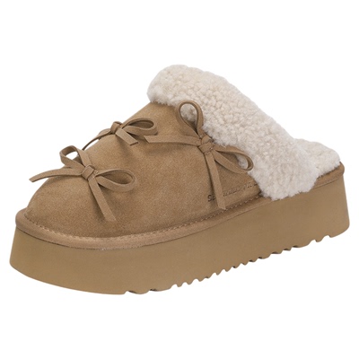 saturdaymode毛绒包头拖鞋懒人鞋