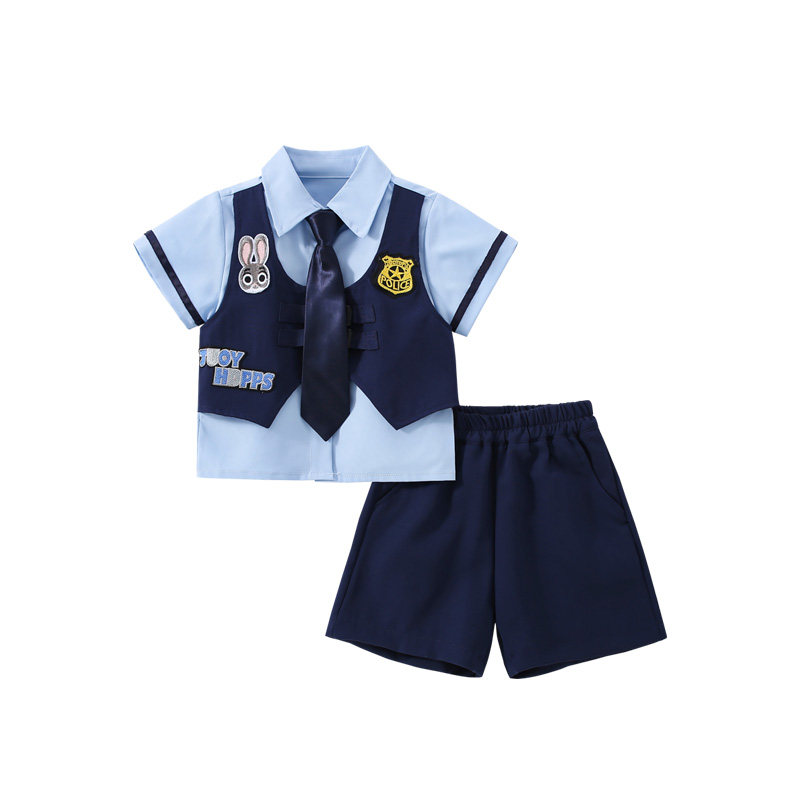 sesameclub男童兔子警官套装衣服