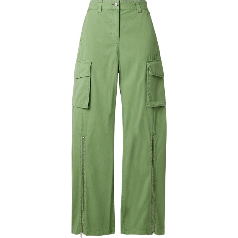 【反季特惠】Stella Mccartney 秋冬女多巴胺绿色阔腿裤休闲裤