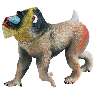 林畅模玩儿童仿真动物玩具山魈模型鬼狒狒猕猴实心套装男孩手办