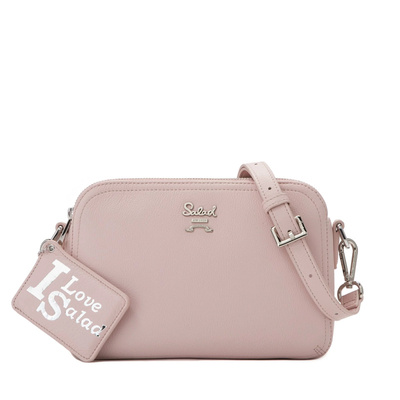 salad香港轻奢潮斜挎真皮包