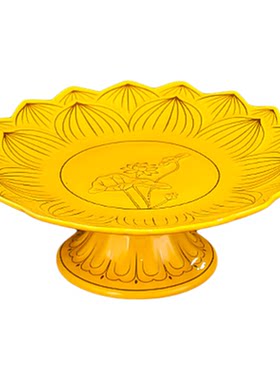 陶瓷莲花供果果盘家用供奉水果盘