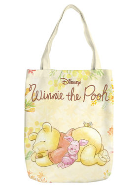 小维尼熊 Winnie the Pooh 帆布袋 手提袋大容量卡通购物单肩包包