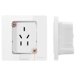 公牛嵌入式插座冰箱内嵌式隐藏形插座面板10a16a公牛内嵌式插座
