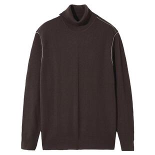 Riverstone流石男装冬装高领复古长袖毛衣新款高端羊毛衫内搭上衣