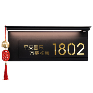 2026新款智能感应发光门牌定制