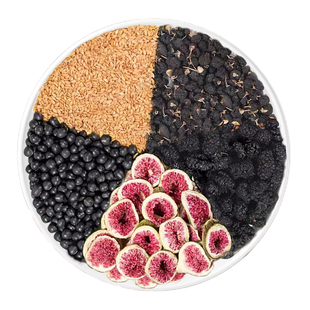 养雌黄体酮茶种子循环亚麻籽无花果黑豆黑枸杞桑葚茶女生养生茶包