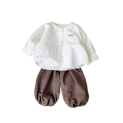 婴儿分体套装春季小月龄男宝宝衣服春装新款男宝早春穿搭外穿童装