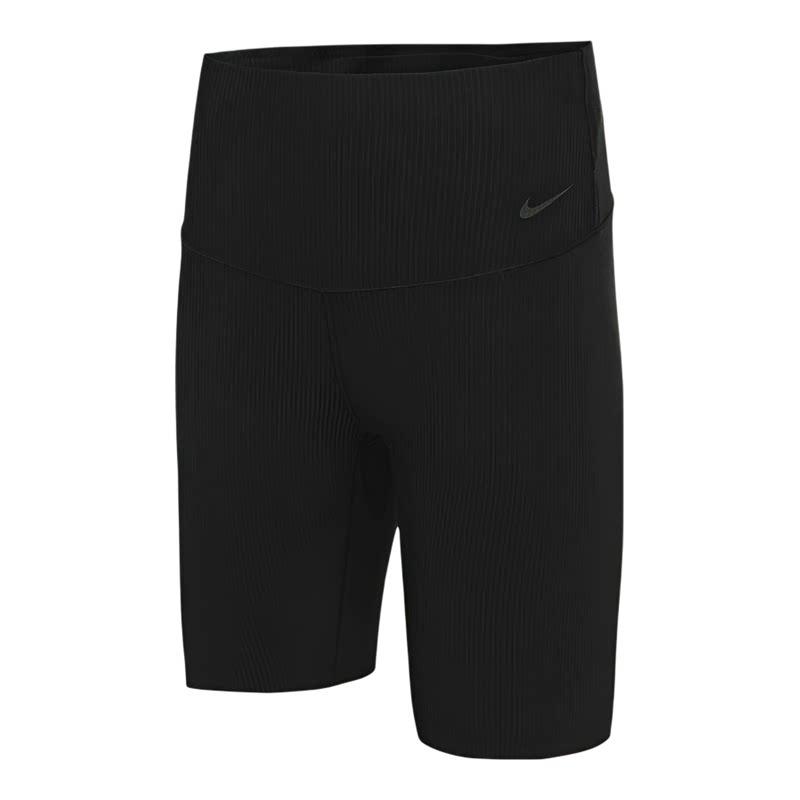 酷动城Nike Zenvy Rib女款轻柔支撑高腰紧身五分裤骑行短裤HF1415