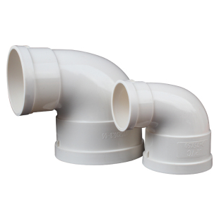 PVC排水异径弯头变径弯头110变90 75 50 160直角大小弯头90弯头