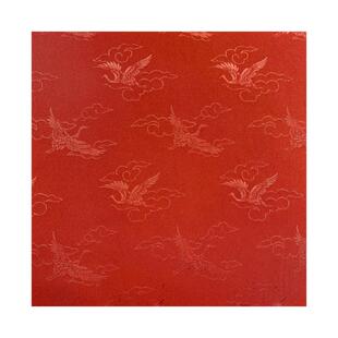 云中仙鹤暗纹旗袍汉服布料民族云纹提花绸马面襦裙斗篷桌布手工布