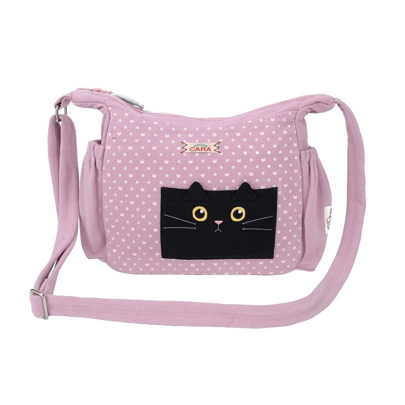 日本品牌卡拉猫新品布艺斜挎包