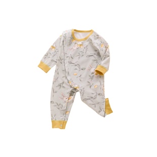 婴儿连体衣服纯棉a类73码秋季早秋小月龄新生宝宝外出服男宝秋装