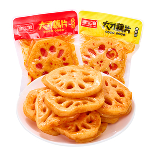 湘当过瘾大刀藕片香辣黑鸭味卤味脆藕下酒菜独立包装追剧解馋零食