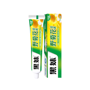 黑妹野菊花清新牙膏210g茶味清新口气口腔家用老牌国货官方正品