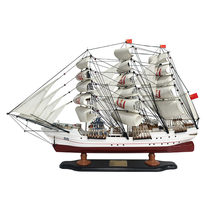 中国帆船风帆训练舰木手工艺成品