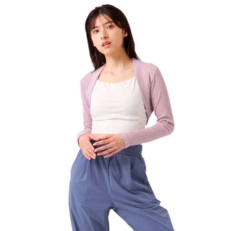 Chacott BALANCE气质温柔适宜罗纹袖套上衣女ONWARD