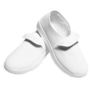 驭步透气防静电鞋PU加厚软底蓝白男女网面鞋无尘鞋工厂车间工作鞋